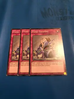 YUGIOH 3x Common Fiend Griefing CROS-EN076 1st Edition - Image 1