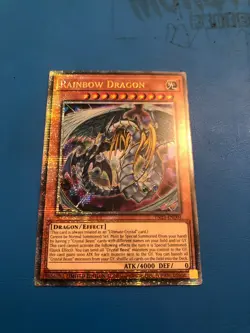 YUGIOH Quarter Century Rare Rainbow Dragon TN23-EN004 - Image 1