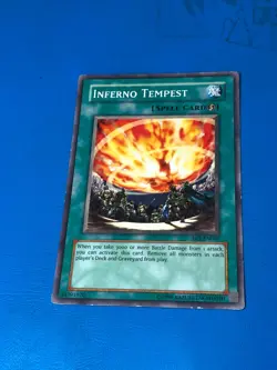 YUGIOH Common Inferno Tempest EP1-EN007 PLAYED - Image 1