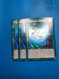 YUGIOH 3x Ultra Rare Mimighoul Maker MP25-EN238 1st Edition - Image 1