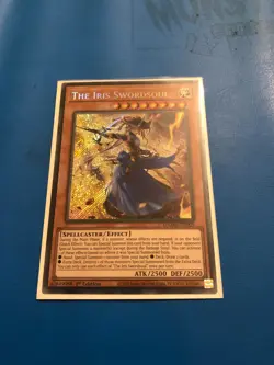 YUGIOH Secret Rare The Iris Swordsoul DAMA-EN009 1st Edition - Image 1
