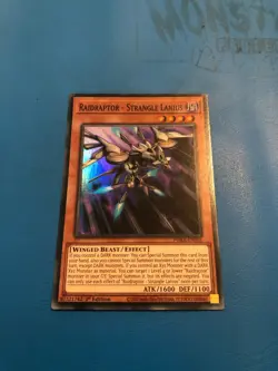 YUGIOH Super Rare Raidraptor - Strangle Lanius PHRA-EN005 1st Edition - Image 1