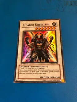 YUGIOH Super Rare X-Saber Urbellum 5DS2-EN043 1st Edition - Image 1