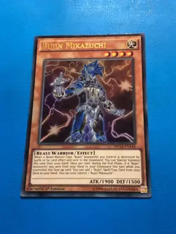YUGIOH Ultra Rare Bujin Mikazuchi MP14-EN144 1st Edition - Image 1