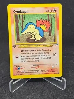 Pokemon Card Cyndaquil 61/105 Neo Destiny Common 1st Edition - Image 1