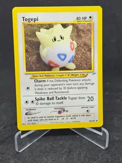 Pokemon Card Togepi 56/105 Neo Destiny Uncommon - Image 1