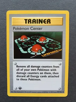 Pokemon Card Pokemon Center 1st Edition Base Set 85/102 HP - Image 1
