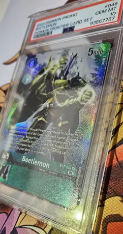 Digimon PSA 10 GEM MINT Beetlemon BT7-046 Alternate Art Frontier Card Set PROMO - Image 3