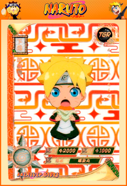 Boruto Uzumaki | NR-TGR-034 | Card/Carte Naruto Kayou Collection - Image 1