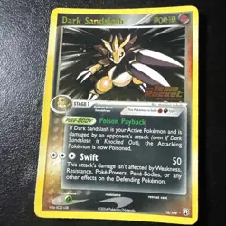 Pokemon Card DARK SANDSLASH18/109 EX TEAM ROCKET RETURNS Reverse Holo ENG Exc - Image 2