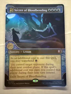 FOIL Showcase SECRET OF BLOODBENDING mtg NM The Last Airbender 1 Mythic - Image 1