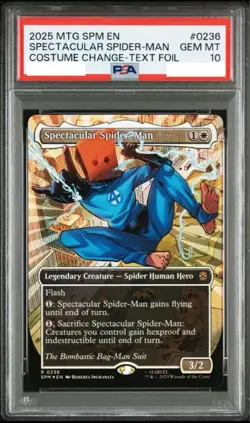 PSA10 MTG MARVEL'S SPIDER-MAN SPECTACULAR SPIDER-MAN #0236 English GEM MINT - Image 1