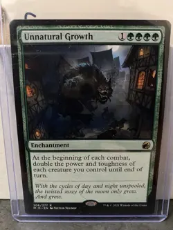 MTG Unnatural Growth - Innistrad: Midnight Hunt | NM 206/277 - Image 1
