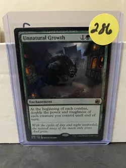 MTG Unnatural Growth - Innistrad: Midnight Hunt | NM 206/277 - Image 3