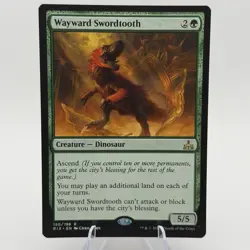 Magic MTG: Wayward Swordtooth - Rivals of Ixalan (RIX) #150- (Near Mint) Rare - Image 1