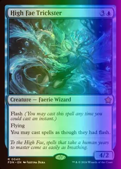 HIGH FAE TRICKSTER (FOIL) - MAGIC THE GATHERING: FOUNDATIONS (FDN) - Image 1