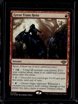 Great Train Heist - 125 - Foil - OTJ - NM - MTG Magic the Gathering - Image 1