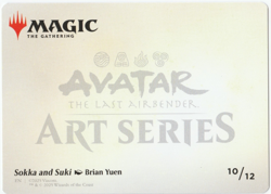 Sokka and Suki Art Card [Avatar: The Last Airbender] MTG - Image 2