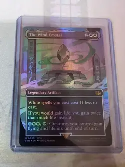 MTG - The Wind Crystal - Borderless Foil - Final Fantasy Universes Beyond - Image 1