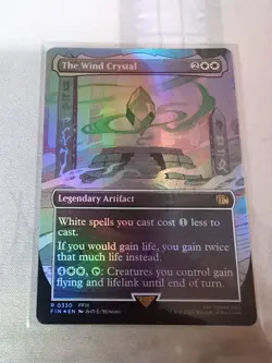 MTG - The Wind Crystal - Borderless Foil - Final Fantasy Universes Beyond - Image 2