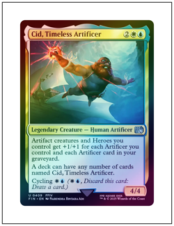 1x Cid, Timeless Artificer, Foil, 0409, Final Fantasy, Magic MTG NM - Image 1