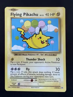 Flying Pikachu - 110/108 - Pokemon Evolutions XY Secret Rare 2016 - Image 1