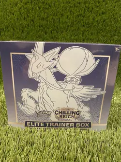 Pokemon 2021 Chilling Reign Ice Rider Calyrex ETB Elite Trainer Box SEALED - Image 1