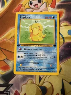 Pokemon TCG 1999-2000 Psyduck 65/82 Team Rocket 1st Edition WotC Near Mint NM - Image 1