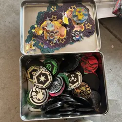 Pokemon TCG - Coin and Pin Lot! Collectible - Assorted - Stickers Included - Image 3