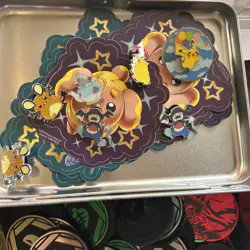 Pokemon TCG - Coin and Pin Lot! Collectible - Assorted - Stickers Included - Image 4