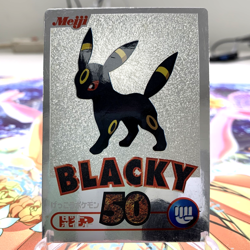 Umbreon Silver Meiji Japanese Pokemon Card ~ MP - Image 1