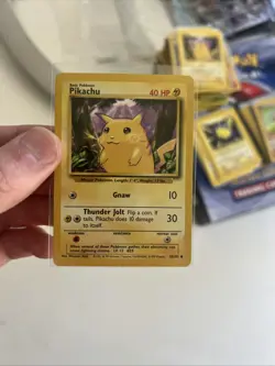 Pokemon TCG Pokemon Pikachu base set Common Regular - Image 1