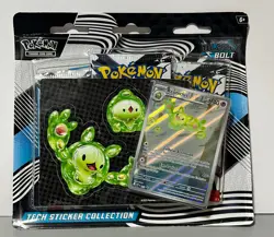 Pokemon Scarlet & Violet Black Bolt Reuniclus Tech Sticker Collection *SEALED* - Image 1