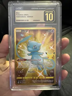 Pokemon Celebrations MEW 025/025 Pokemon 2021 Ultra Rare CGC Pristine 10 - Image 1