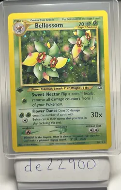 Pokemon TCG Bellossom Neo Genesis Holo First Edition Rare - Image 1