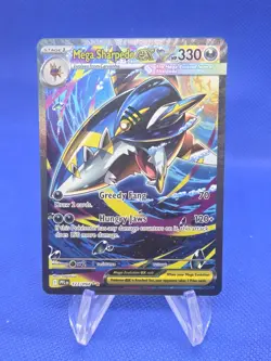 Pokemon Phantasmal Flames Mega Sharpedo ex 127/094 Special Illustration Rare NM - Image 1