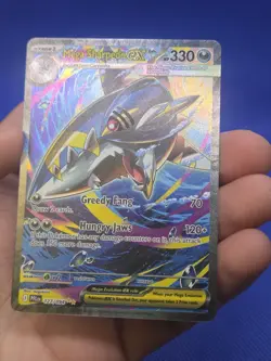 Pokemon Phantasmal Flames Mega Sharpedo ex 127/094 Special Illustration Rare NM - Image 2