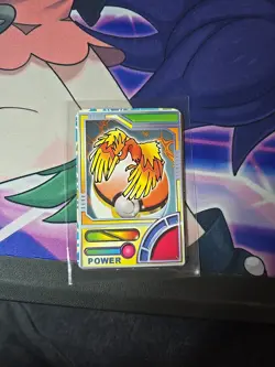 1990s Pokemon Pocket Monsters Holo Prism Vending Sticker Armored Mewtwo POWER - Image 3