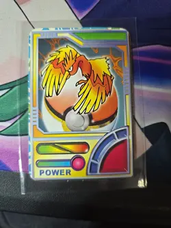 1990s Pokemon Pocket Monsters Holo Prism Vending Sticker Armored Mewtwo POWER - Image 4