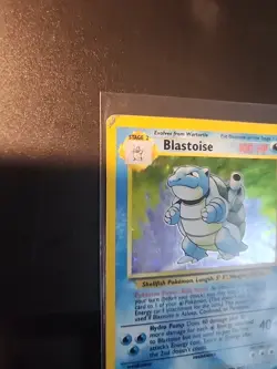 Pokemon TCG Blastoise Base Set Holo Unlimited Rare. Damaged - Image 2