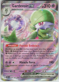 Pokemon Gardevoir ex - 029/091 SV: Paldean Fates Double Rare NM - Image 1