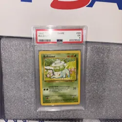 Pokemon WOTC TCG 1999 Base Set Bulbasaur 44/102 MINT PSA 5 #2 - Image 2