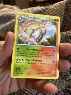 POKEMON Trading Card Stage 1 Volcarona HP110 Shimmering scales Power 15/114 - Image 1