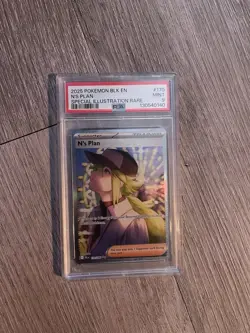 Pokemon TCG N's Plan 170/086 Sir Black Bolt PSA 9 Mint - Image 1