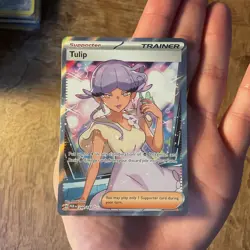 Pokemon TCG Full Art Trainer Lot of 5 Cards (Clemont! Tulip! Judge! & More) - Image 4
