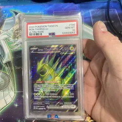 2024 Pokemon Twm En-Twilight Masquerade Ultra Rare Iron Thorns Ex #196 PSA 10 - Image 1