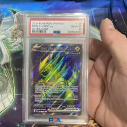 2024 Pokemon Twm En-Twilight Masquerade Ultra Rare Iron Thorns Ex #196 PSA 10 - Image 2