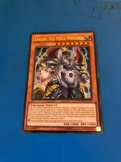 YUGIOH Ultra Rare Zaborg The Mega Monarch DUPO-EN079/NECH-EN037 - Image 1