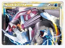 Pokemon Card [NM] Palkia & Dialga Legend (Top) 101/102 Triumphant Holo NM MINT - Image 1