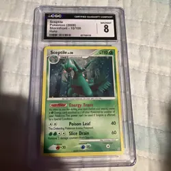 CGC 8.5 Sceptile 2008 Stormfront 10/100 Holo Pokemon Card psa - Image 1